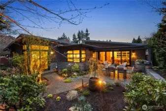 From the back garden...