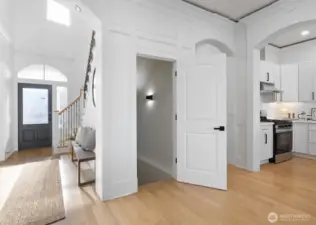 Let's head downstairs to our 2BR, 1BA ADU with separate attached garage.