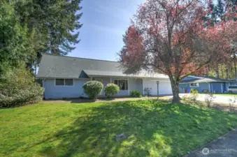 Brand new roof, covered front porch  and mature landscaping add quintessential charm and lovely curb appeal to this solid home.