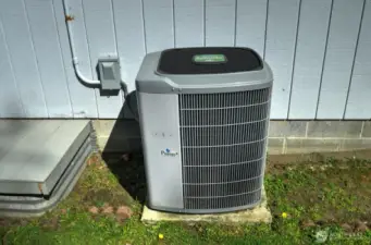 A/C unit ready to cool hot summer days