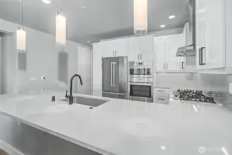 Bright, modern kitchen with clean lines and thoughtful design throughout.