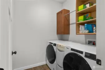 Main floor laundry room