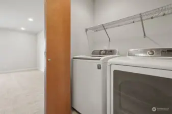 Laundry Closet on Level 1