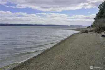 Beach looking South. NO ACCESS FROM HOMESITE