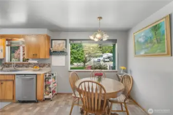 Kitchen with eating nook