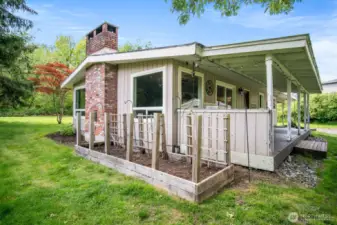 established garden space