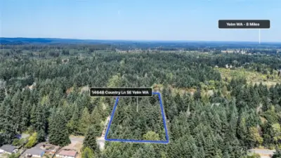 Easy commute to JBLM, I5 and Olympia! Blue boundary lines are approximate. Buyer to verify to own satisfaction.