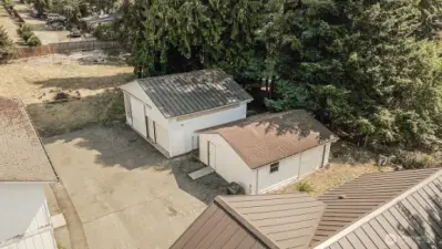Two garages and an unfinished DADU.