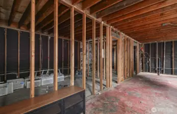 Ground level floor of the DADU (800 sq ft).