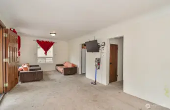 Entry and living room of the 2,649 sq ft home.