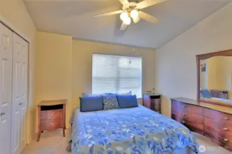 Primary bedroom is good size.