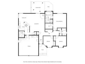 Floor plan w/ approx room sizes