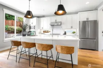 Entertain the whole crowd from this spacious kitchen!