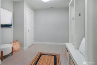 Handy mud room right off the spacious garage.