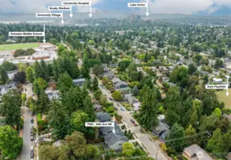 Walkable to excellent NE schools, and close to UW, U Village, markets, cafes, and Light Rail.