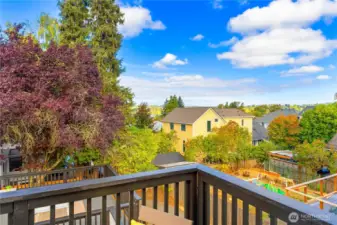 Primary deck view of lake