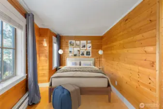 Primary bedroom on the main level.