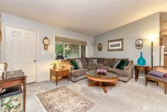 White doors and trim throughout the house.