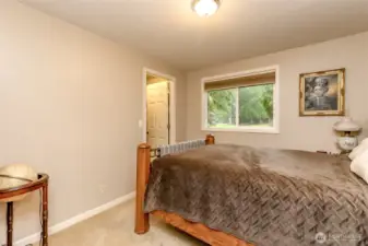 The second bedroom also has a walk-in closet.