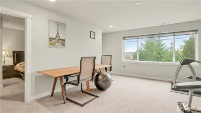 Would be great as an office, playroom, or living area, you decide!