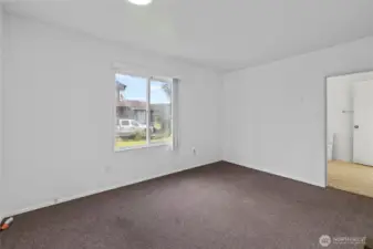 Primary main level Bedroom- View from entry door