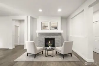 Virtually Staged Sitting Room