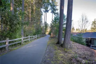 Walking Trail just behind the home