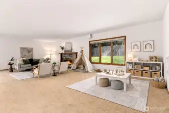 Rec Room/Living Room,  Virtually Staged