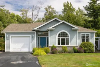 This unit is just the second one in the development and abuts the creek behind which is filed with nature.