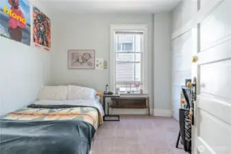 The only bedroom on the main floor.