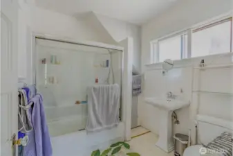 Full bathroom on the second level.