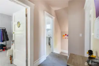 Upper level hallway.