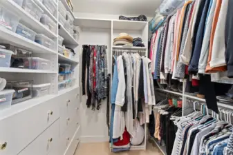 Primary walk-in closet