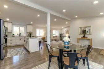 Light and bright living in this open floor plan.