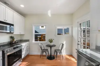 Beautiful kitchen that leads to outdoor area