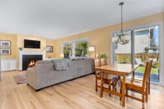 Family room from kitchen.