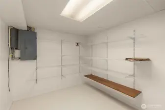 Large storage on lower floor