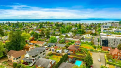 Sweeping sound, mountain and city views across the neighborhood and beyond to enjoy year around when your live here