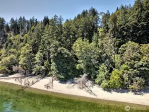 The beach at the end of the trail