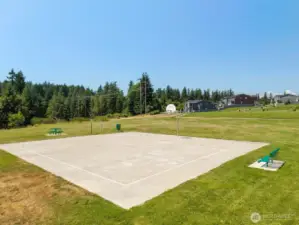Sports court in community