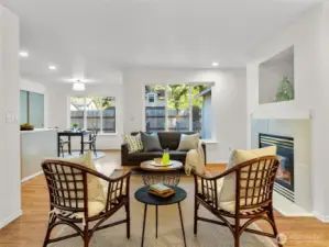 Second living space right off the kitchen