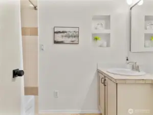 Hallway bathroom