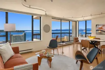 Relax in your living room and savor the views.