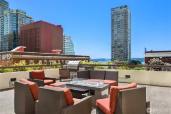 Rooftop gathering area