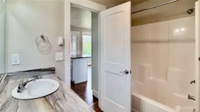 1-bedroom ADU features a full bath