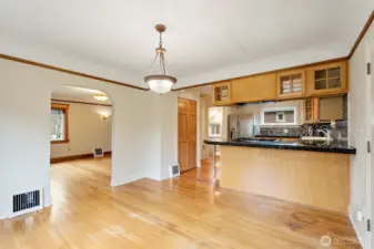 updated kitchen & dining with original charm.