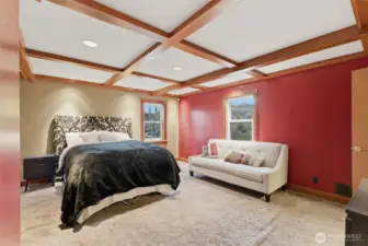 Large light filled master bedroom.