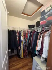 Master bedroom walkin closet