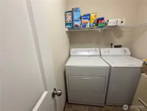 Laundry room with washer and dryer