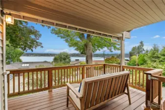 Main Level Deck with wonderful views!